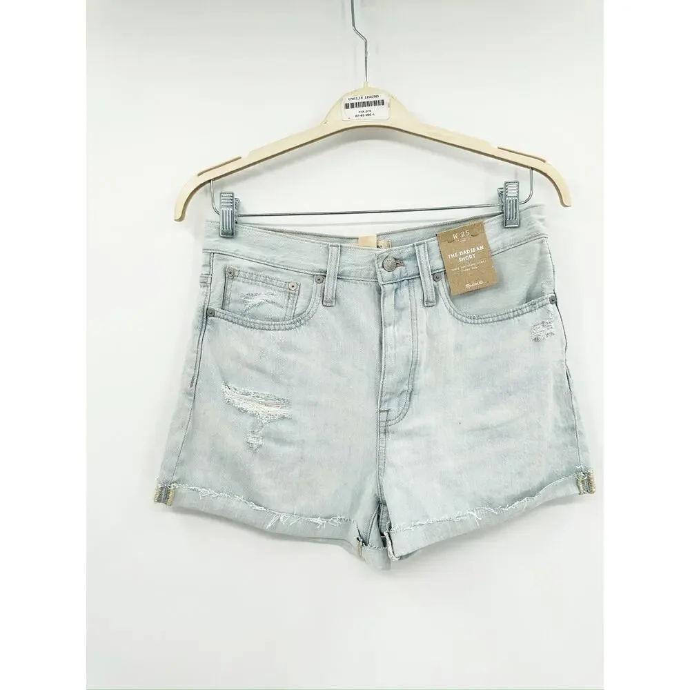 Madewell The Dadjean Short in Calaveros‎ Wash Size 25 NWT